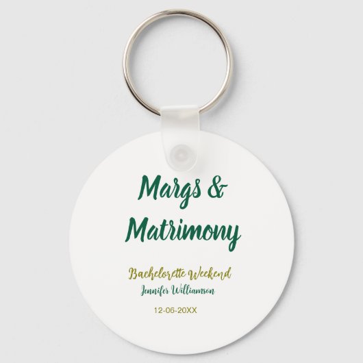 マーズと結婚式の名前と日付のパーティー キーホルダー (正面)