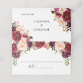 マーズアル フローラル ブライダル シャワー ウェディング シーティング 折りたたみ式 プレイスカード (外部開封)