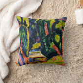 マーズデン絵画・ハートリーの赤い木 クッション (ブランケット)