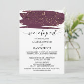 マーズラとゴールドのエロープメント レセプション 招待状 (スタンド正面)