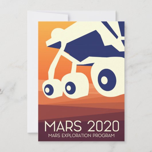 マーズ2020ローバースペースアート 招待状 (裏面)