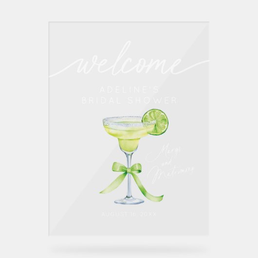 マーズ・マトモニーのウェディングシャワー・ウェルカム・アクリルサイン アクリルサイン (正面)