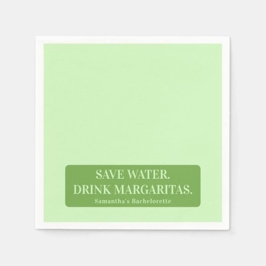 マーズ・マトモニーのテキーラ ブライダルシャワー バチェロレッテ スタンダードカクテルナプキン (正面)