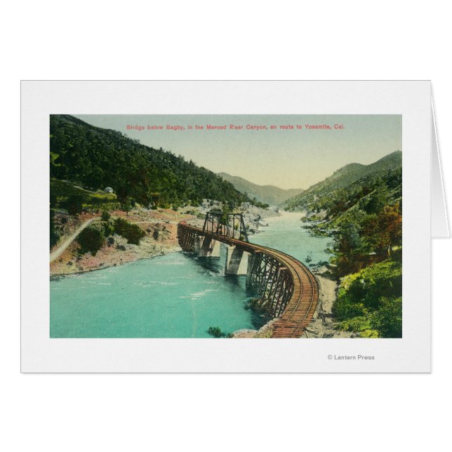 マーセド川にかかる鉄道橋 (正面横)