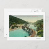 マーセド川にかかる鉄道橋 ポストカード (正面/裏面)