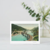 マーセド川にかかる鉄道橋 ポストカード (スタンド正面)