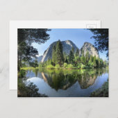 マーセド川の上の大聖堂の岩 – ヨセミテ ポストカード (正面/裏面)