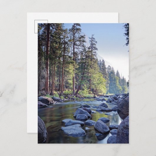 マーセド川 |ヨセミテ国立公園（日の出） ポストカード (正面/裏面)