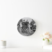 マーセル(d.1903)およびルイ(1877-1944年の)ルノーのdriv ラウンド壁時計 (ホーム)