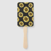 マーソ素朴ン・ジャーの黒板ひまわり結婚の花 ハンドファン (裏面)