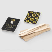 マーソ素朴ン・ジャーの黒板ひまわり結婚の花 ハンドファン (組立なし)