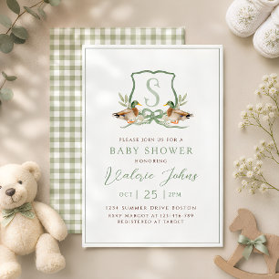 マーダックの紋章のベビーシャワー 招待状