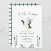 マーダックベイビーシャワーのご招待 招待状 (正面/裏面)