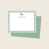 マーダック プレピー ギンガム ベビーボーイ ノートカード