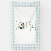 マーダック ラッキー ダック 1歳の誕生日 横断幕 (縦)