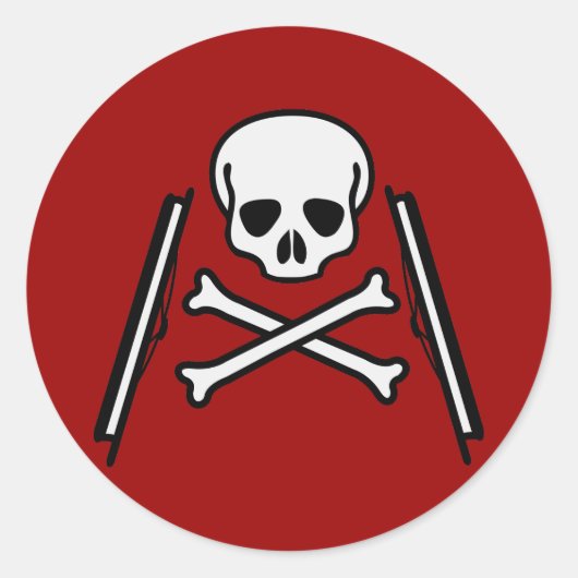 マーダーボール・ステッカー ラウンドシール (正面)