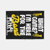 マーチおもしろいングバンド私がちょうどThのためにここにいるゲーム フリースブランケット (正面(横))