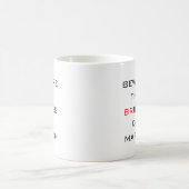 マーチの花嫁に気をおもしろい付け結婚ろ コーヒーマグカップ (中央)