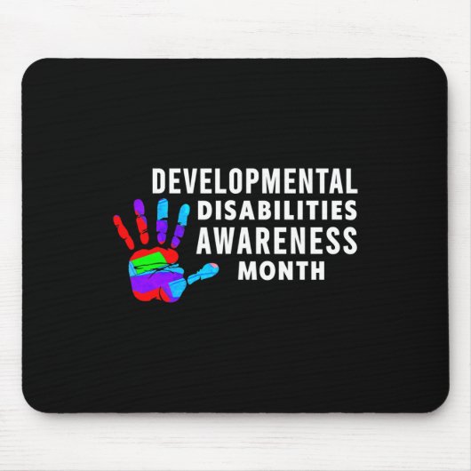 マーチは発達障害認識度モン マウスパッド (正面)