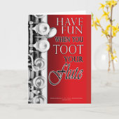 マーチやる気を起こさせるングバンド用贈り物 – 笛 カード (黄色い花)