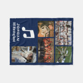 マーチカスタムングバンドまたはオーケストラ5 Photo Collage フリースブランケット (正面(横))