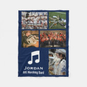 マーチカスタムングバンドまたはオーケストラ5 Photo Collage フリースブランケット (正面)