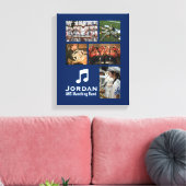 マーチカスタムングバンドオーケストラ音楽フォトコラージュ キャンバスプリント (インサイチュ (リビング))