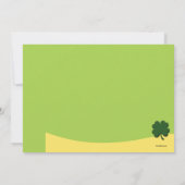 マーチシャムロックフォト誕生日招待状 招待状 (裏面)