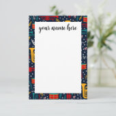 マーチパーソナライズされたングバンドノーテカード サンキューカード (スタンド正面)