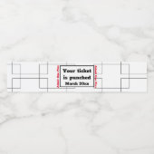 マーチブラケットバスケットボールウォッチパーティーテンプレート ペットボトルラベル (シングルラベル)