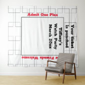 マーチブラケットバスケットボールウォッチパーティー背景 タペストリー (インサイチュ(横))