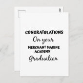 マーチャントマリンアカデミー卒業おめでとう ポストカード (正面/裏面)