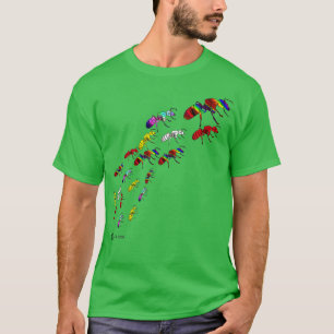 マーチングアリは1人の男性の女性の子供のシニア Tシャツ