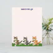 マーチングキャットの文房具 (スタンド正面)