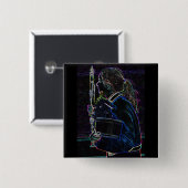 マーチングクラリネティスト広場ボタン 缶バッジ (正面&裏面)