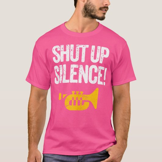 マーチングスクール真鍮ジャズバンド沈黙Tr Tシャツ (正面)