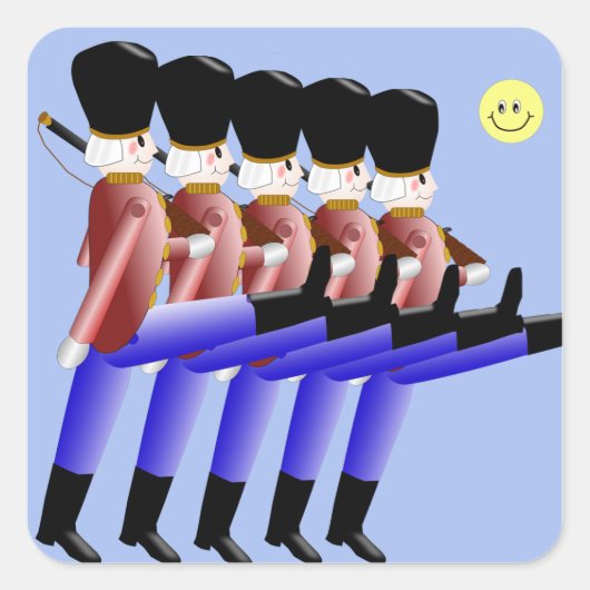 マーチングトイ兵士シール スクエアシール (正面)