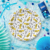 マーチングバリトン音楽ノート高音クレフ、 音符記号 ペーパープレート (パーティー)