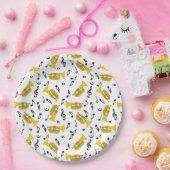 マーチングバリトン音楽ノート高音クレフ、 音符記号 ペーパープレート (パーティー)