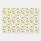 マーチングバリトン音楽ノート高音クレフ、 音符記号 ラッピングペーパーシート (正面2)