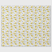 マーチングバリトン音楽ノート高音クレフ、 音符記号 ラッピングペーパー (フラット)