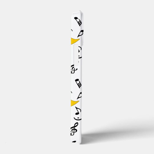 マーチングバリトン音楽ノート高音クレフ、 音符記号 Case-Mate iPhoneケース (裏面 / 右)