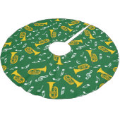 *マーチングバリトン音楽ノート ブラッシュドポリエステルツリースカート (アングル)