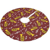 *マーチングバリトン音楽ノート ブラッシュドポリエステルツリースカート (アングル)