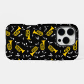 マーチングバリトン音符とヘ音記号 iPhoneケース (裏面横)