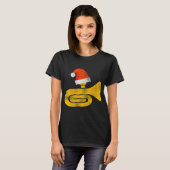 マーチングバンドおもしろいトゥバ Tシャツ (正面フル)