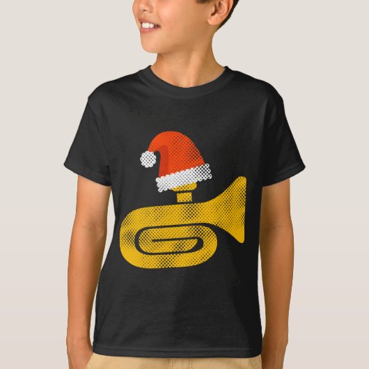 マーチングバンドおもしろいトゥバ Tシャツ (正面)