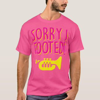 マーチングバンドおもしろいトランペット Tシャツ