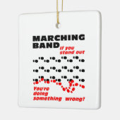 マーチングバンドが目立つ セラミックオーナメント (左)