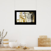 マーチングバンドことわざ&引用文 – ブラス楽器 ポスター (キッチン)